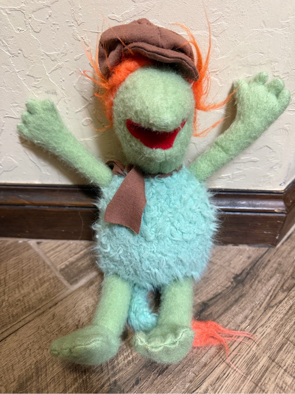 Vintage 1983 Tomy Fraggle Boober Plush Stuffed Animal Toy